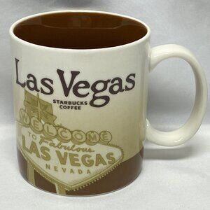 Starbucks 2011 Las Vegas Collectible Coffee Mug 16 Oz Brown